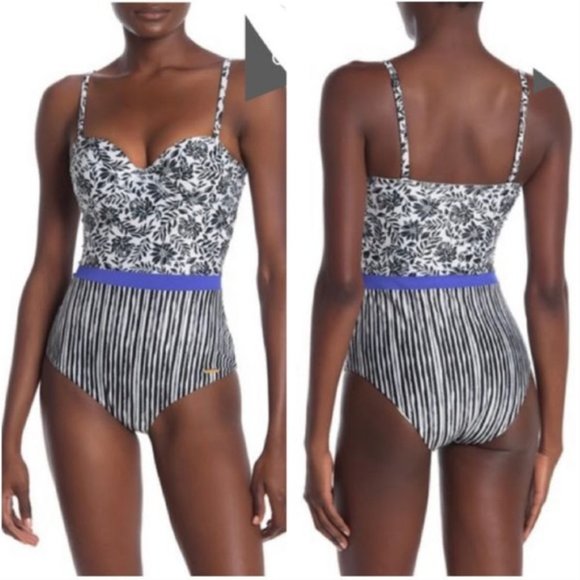 Saha Waterlily Shadow One Piece Swimsuit - Picture 2 of 12